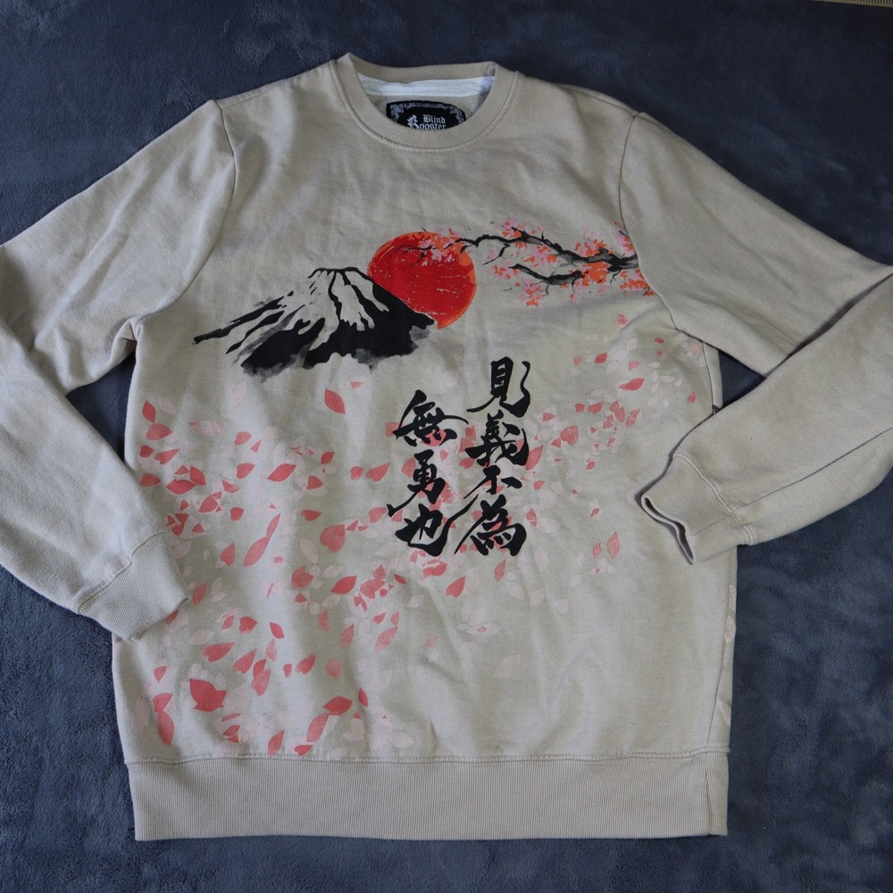 Blind Rooster Women's Sweatshirt Medium Crew Neck Pullover Nature Design Print
